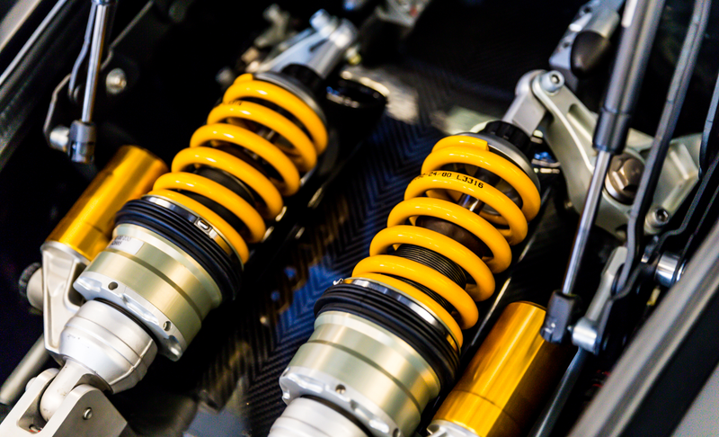 Adjustable suspension, because track car.